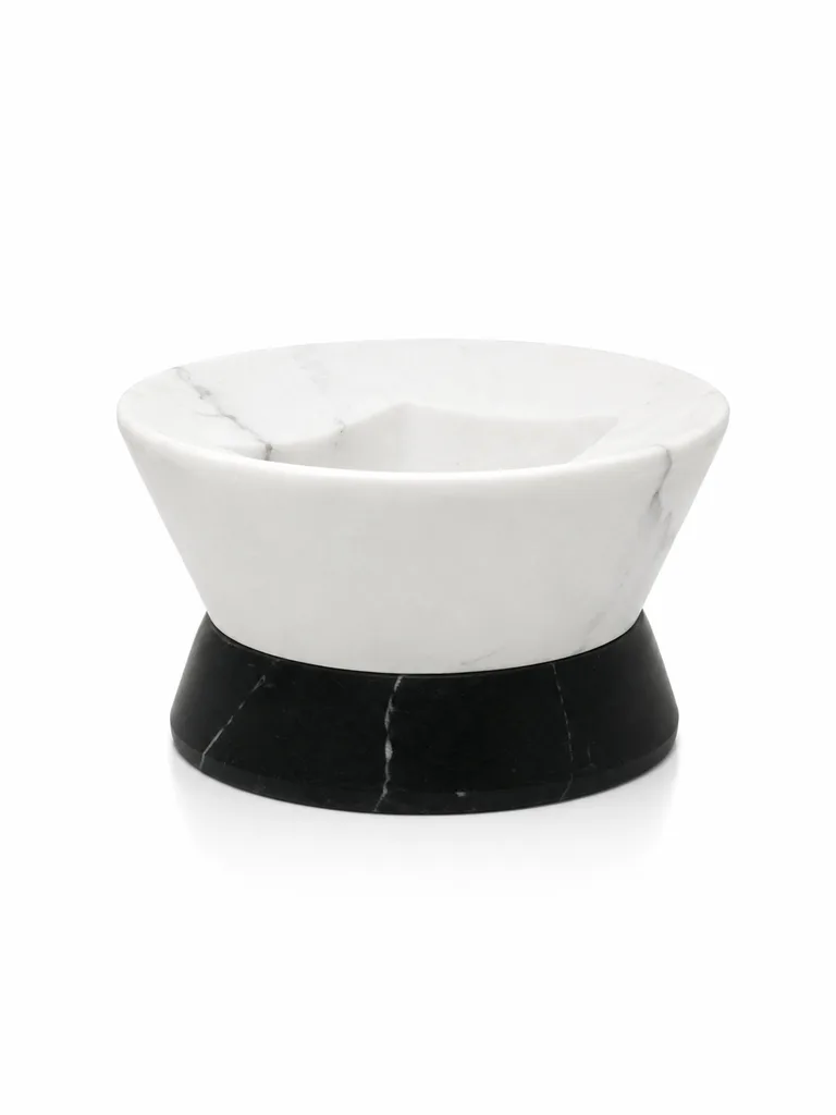Porta Candela Mixed Marble Pedestal