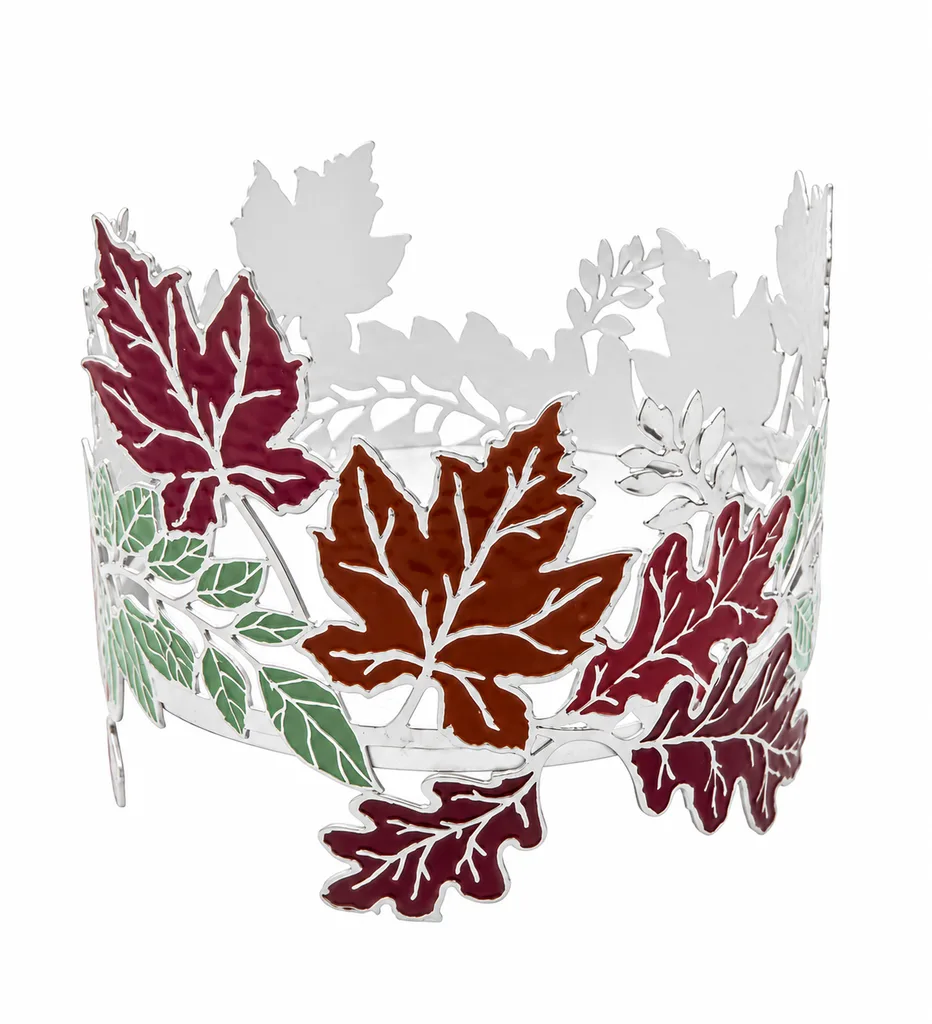 Porta Candela Leaf Garland