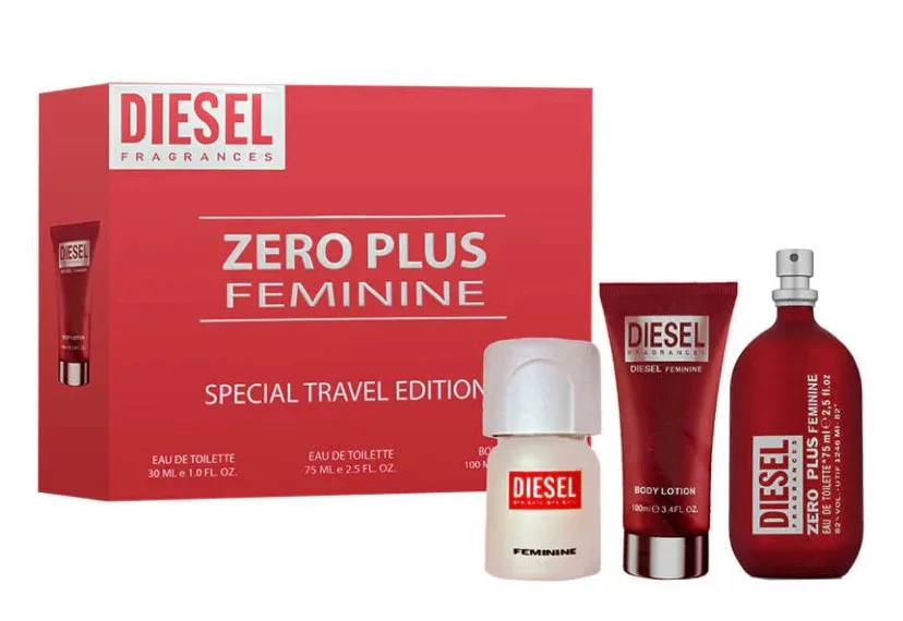 Set Diesel Zero Plus 3P Edt 75ml + Edt 30ml + Body Lotion 100ml