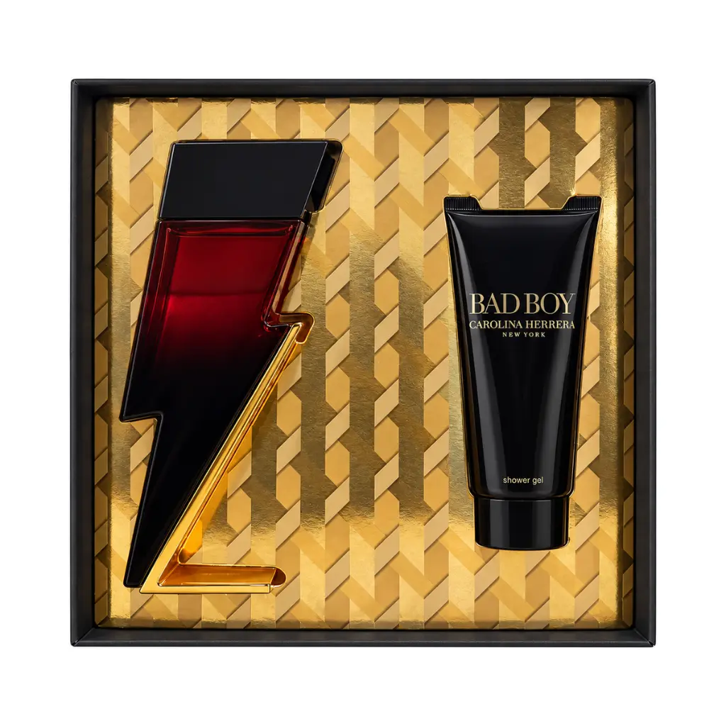 Set Carolina Herrera Bad Boy Elixir 2P Edp 100ml + Body Wash 100ml