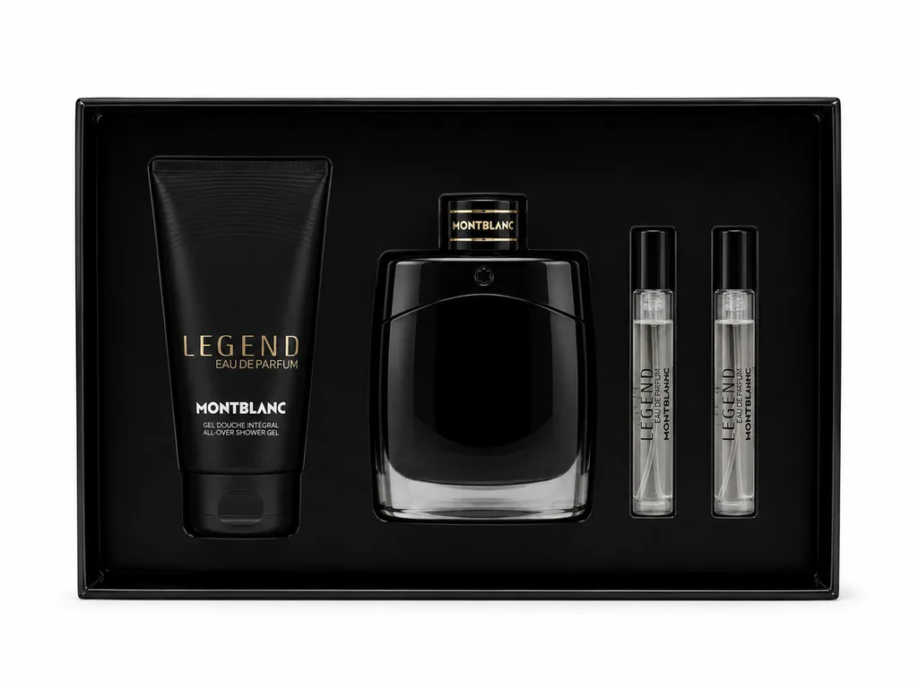 Set Mont Blanc Legend 4P Edp 100ml + Edp 2x7.5ml + Shower Gel 100ml