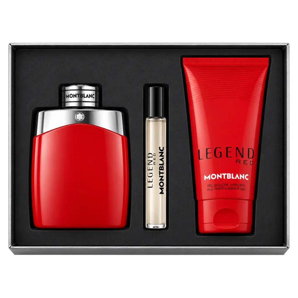 Set Mont Blanc Legend Red 3P Edp 100ml + 7.5ml + Shower Gel