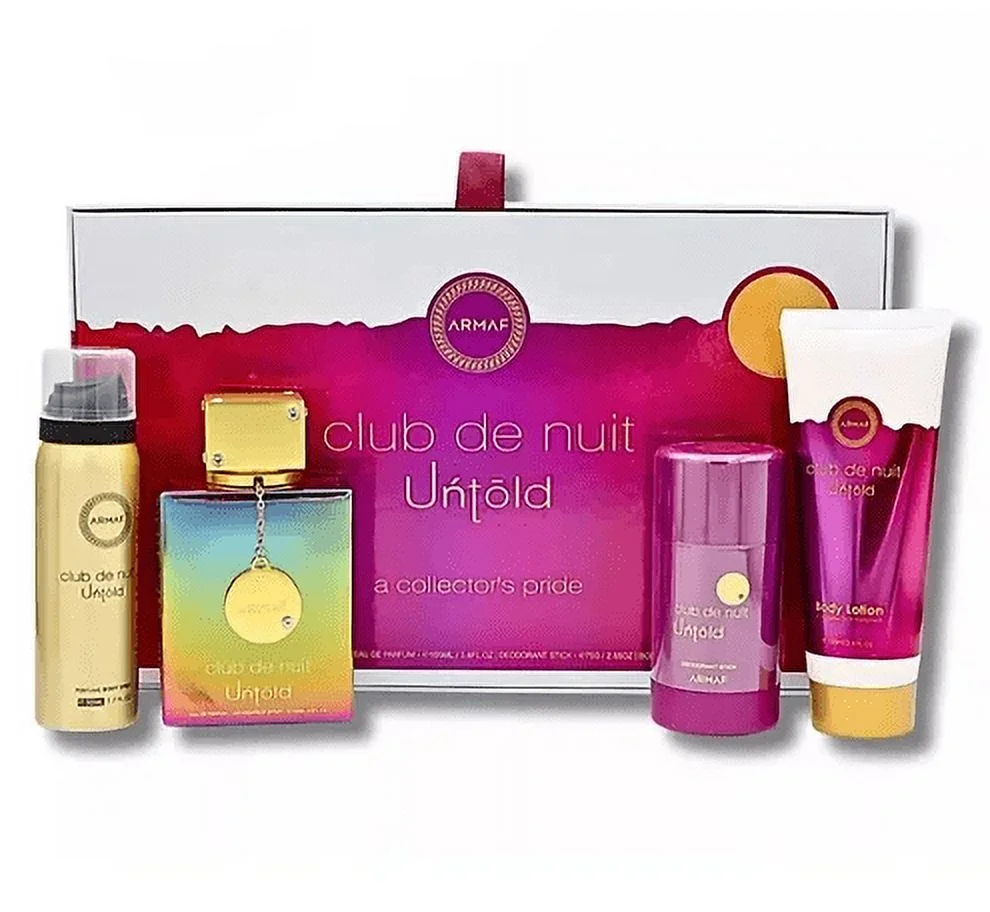 Set Armaf Club de Nuit Untold 4P Edp 105ml + Body Spray 50ml + Deod 75g + Body Lotion 100ml