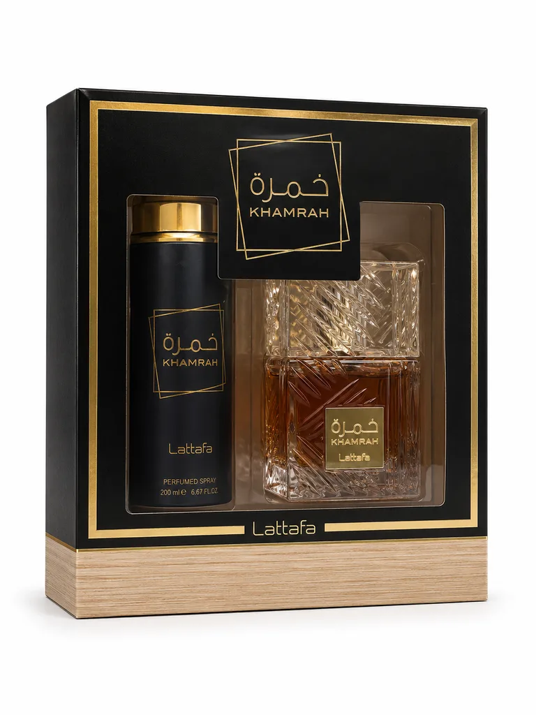 Set Lattafa Khamrah 2P Edp 100ml + Perfumed Spray 200ml