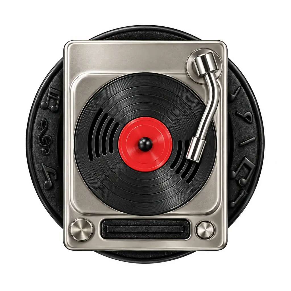 Porta Fragancia Record Player