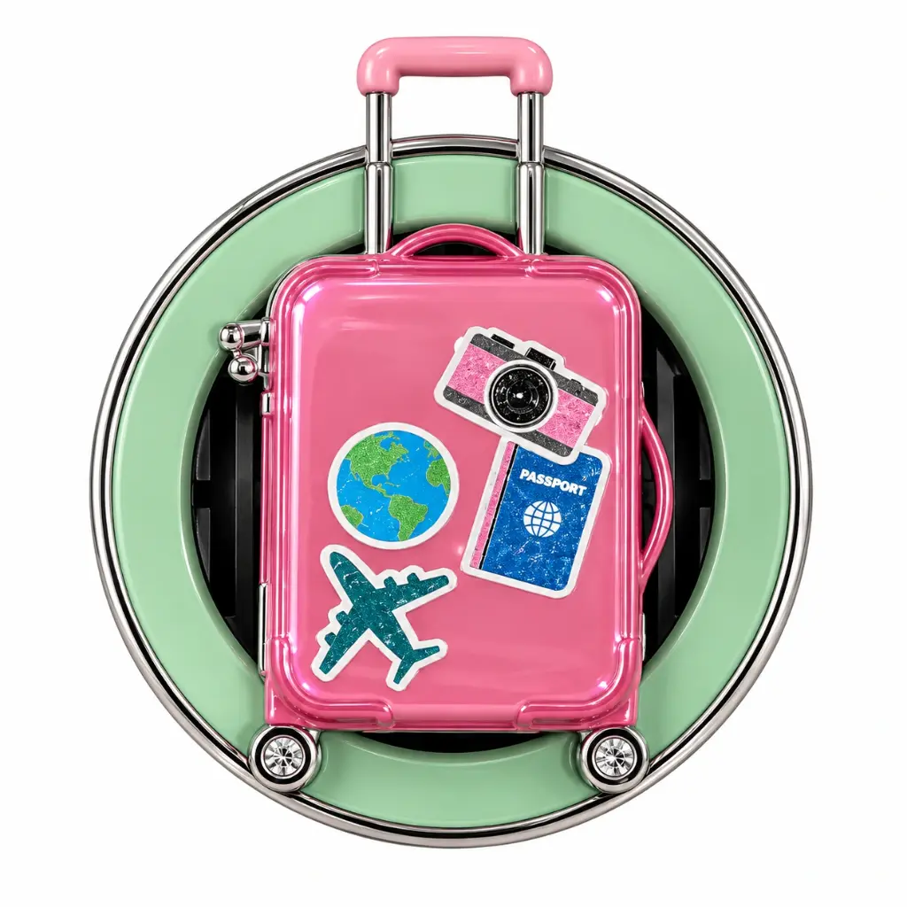 Porta Fragancia Luggage Car